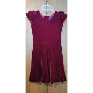 Ralph Lauren Girls Dress Size 4T Red Velvet